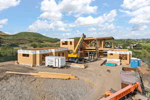 Drone / aerial view of mountains