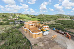 View from above of property