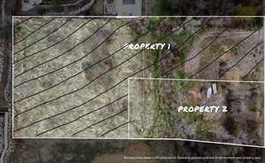 Aerial map of property #2 offered for sale.