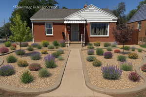 Ai generated image to show front yard potential