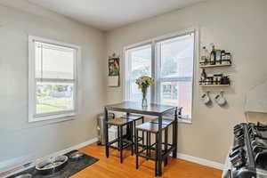 Dining space featuring plenty of natural light