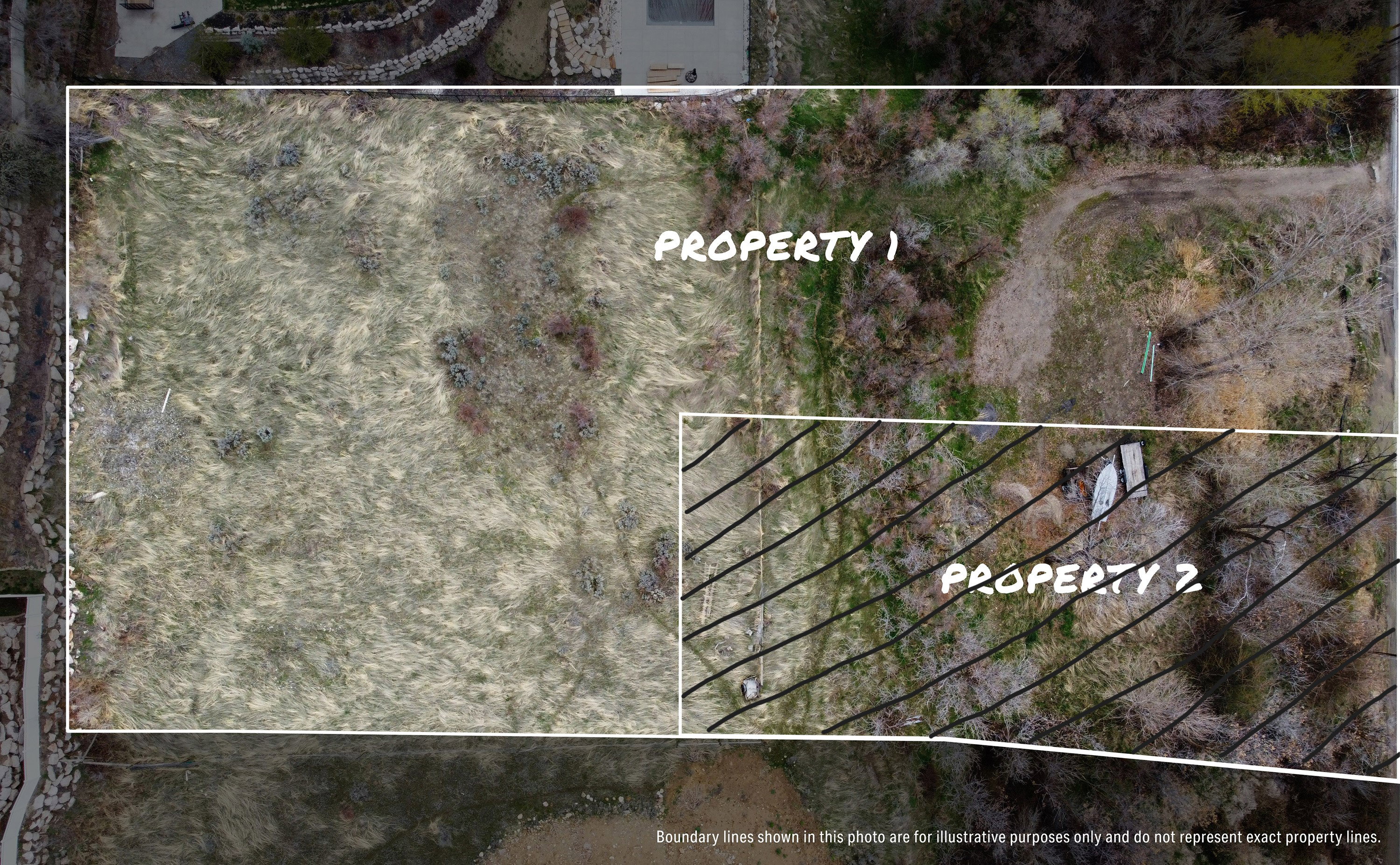 Property #1 boundaries.