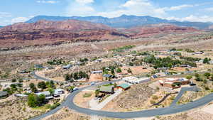Aerial view of mountains