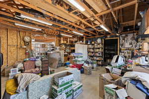 View of garage large space