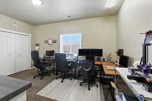 Office space with baseboards