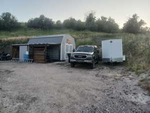 View of outbuilding