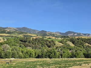 View of mountain background