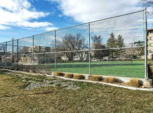 View of tennis court