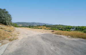 View of asphalt road with a mountain view
