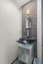 1/2 Bathroom view of vanity