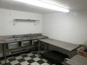 Sinks and clean up area of kitchen.