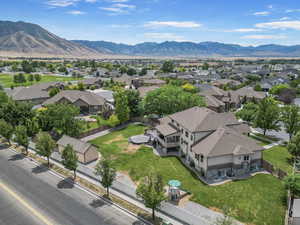 Aerial perspective of home and surrounding