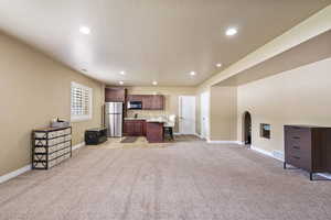 Basement with kitchenette