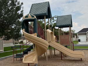 View of community jungle gym