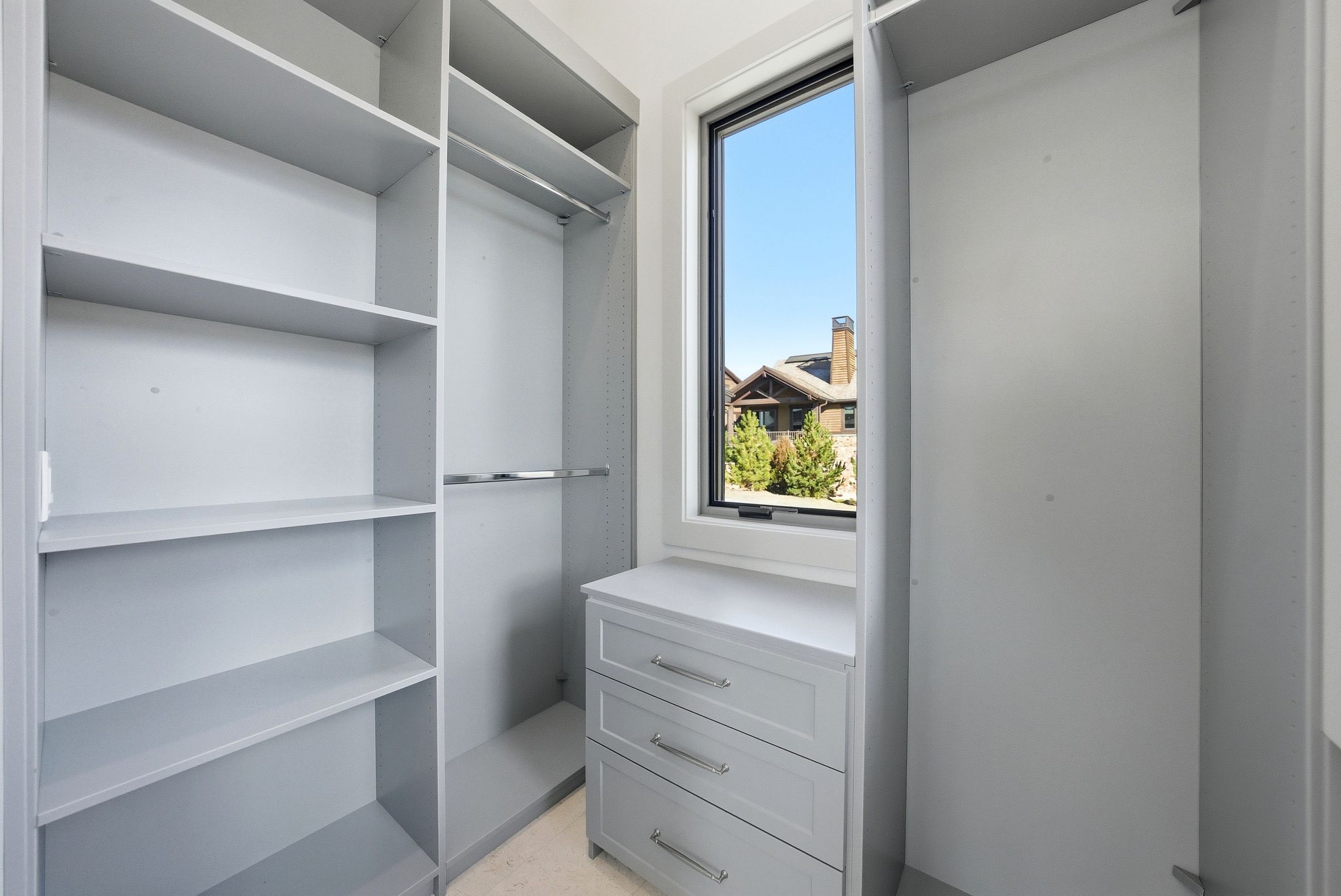 View of spacious closet