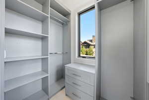 View of spacious closet