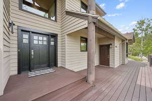 View of wooden terrace