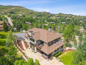 View from above of property