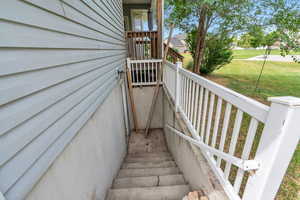 Stairway featuring a residential view