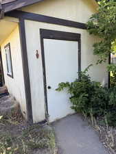 View of exterior entry