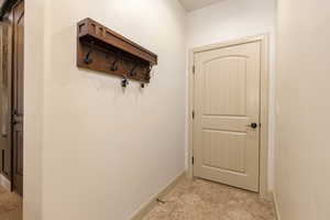 Entryway with baseboards