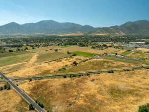 Mountain view with rural landscape