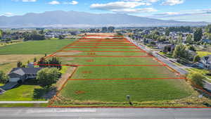 Aerial view of property's location featuring property boundaries highlighted