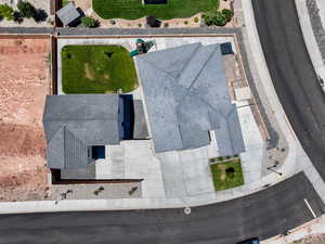 View from above of property
