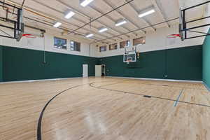 View of sport court featuring community basketball court