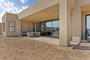 View of patio featuring outdoor lounge area
