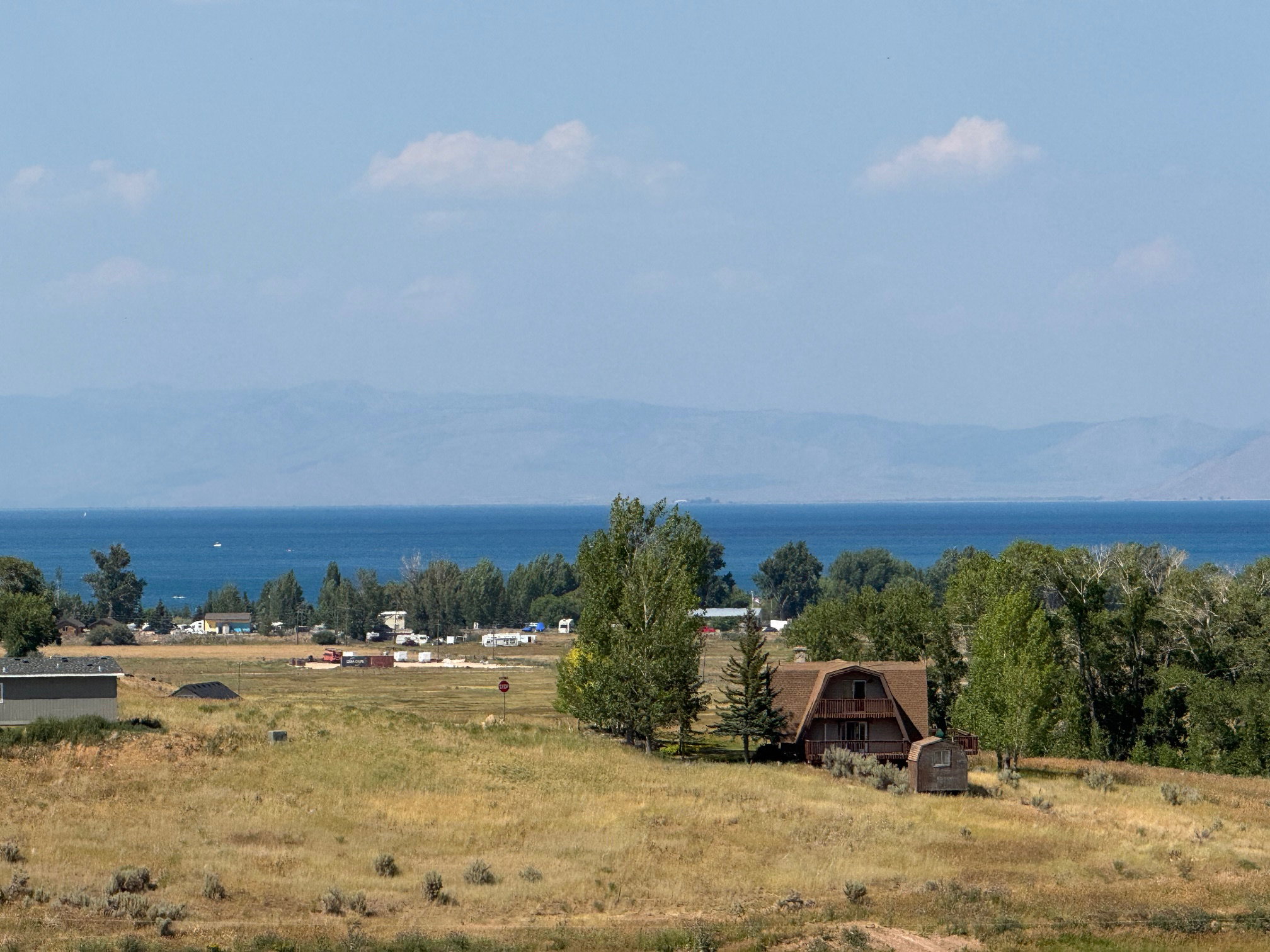 Water view featuring a mountain backdrop