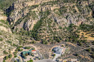 Aerial view of property's location with rural landscape