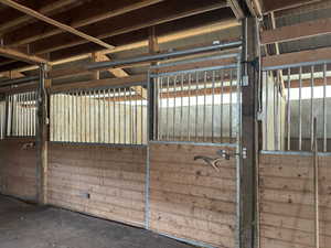 Inside of Barn