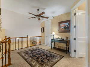 Loft Upstairs with great storage closets
