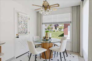 Staged Dining room