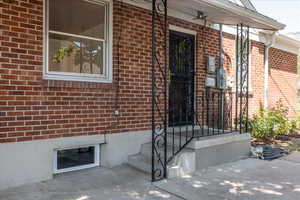 Side entry to property which leads to kitchen or basement