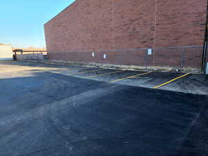 View of uncovered parking lot