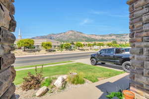 View of mountain background