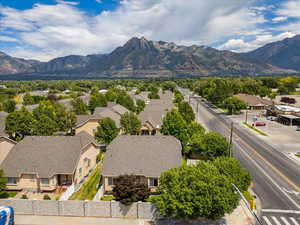 Mountain view featuring nearby suburban area