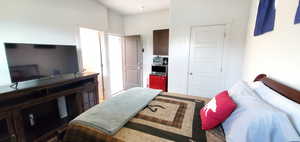 Casita Bedroom.  Mini fridge, microwave or toaster oven not included