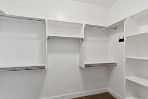 View of spacious closet