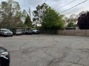 View of uncovered parking lot