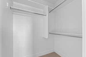 View of spacious closet