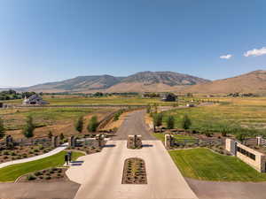 Mountain view featuring rural landscape