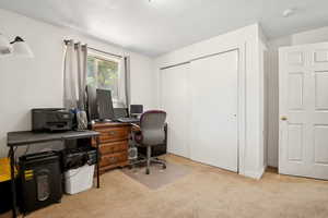 Office area with carpet