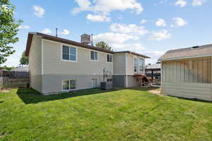 Rear view of house with a gazebo