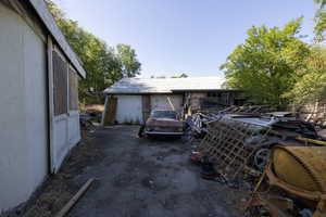 View of outbuildings