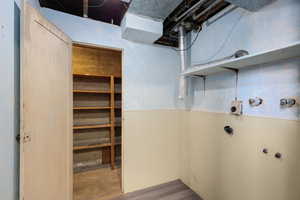 View of laundry room