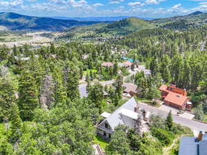 Drone / aerial view of mountains