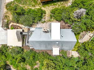 View from above of property